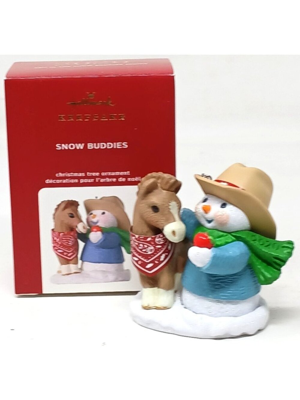 Hallmark Keepsake Snow Buddies 2020 Ornament #23 Cowboy Snowman & Pony #D-11